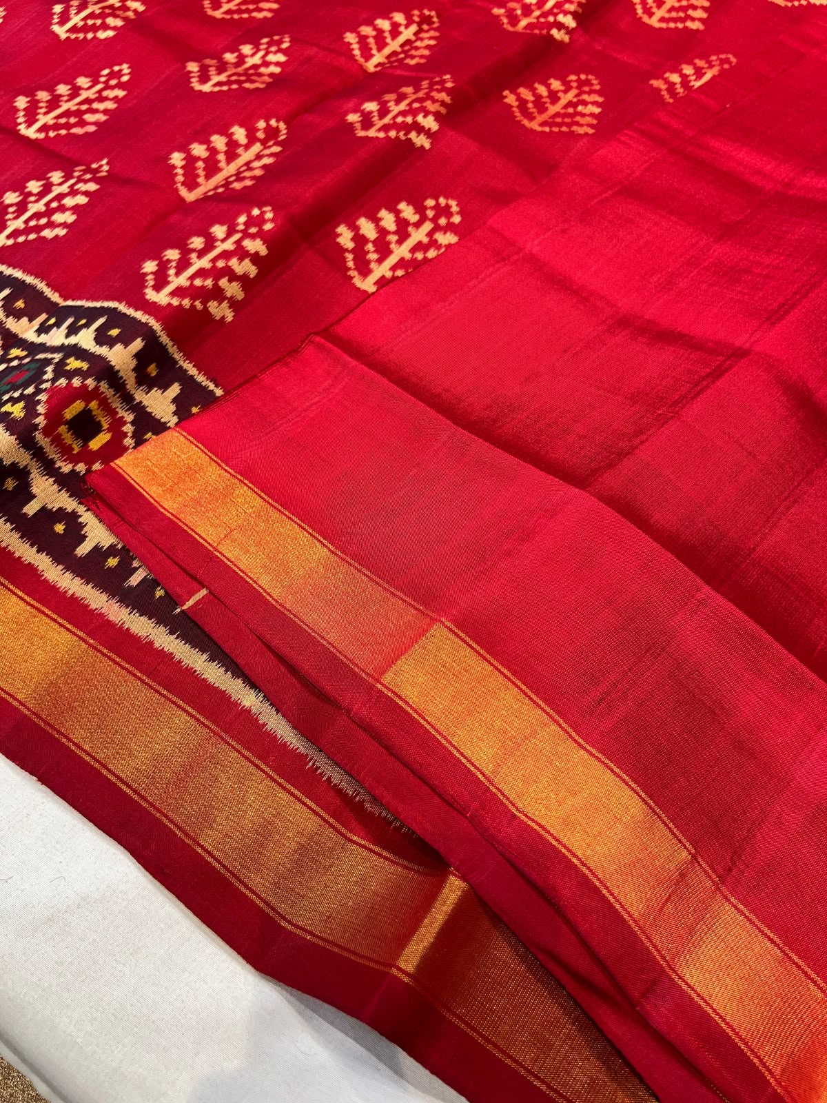 Red Traditional Woven Patola Saree